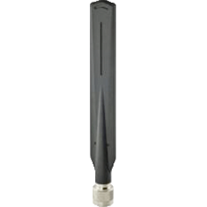 Двухдиапазонная всенаправленная антенна, 2,4/5 ГГц, 5 дБ, разъем N-type "папа" MOXA 0,07 Нейлон ANT-WDB-ANM-0502