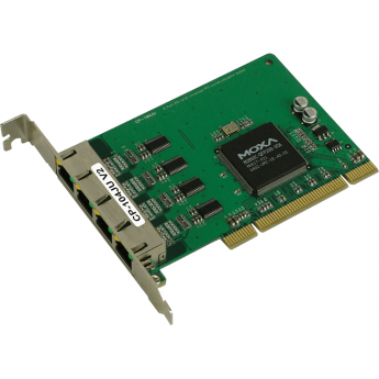 CP-104JU-T 4-портовая плата RS-232 для шины Universal PCI с разъемами на плате RJ45, -40/+85 °C, MOXA 83х120 Бескорпусное исполнение