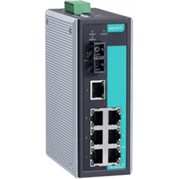 MOXA Неуправляемый коммутатор 7 x 10/100BaseTX, 1 x 100BaseFX (одномодовое оптоволокно) (00-01131261) 0,79 EDS-308-S-SC