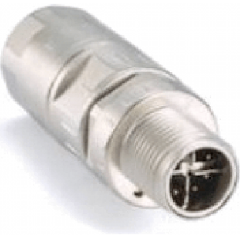 M12X-8PMM-IP67-HTG Разъем 8-контактный M12 X-coded "папа" обжимного типа, защита IP67 MOXA Папа (штекерный)