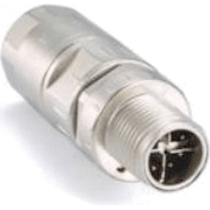 Разъем 8-контактный M12 X-coded "папа" обжимного типа, защита IP67 MOXA Папа (штекерный) M12X-8PMM-IP67-HTG