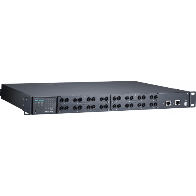 MOXA NPort S9650I-8B-2HV-IRIG-T 8-портовый преобразователь RS-232/422/485 (с выходом IRIG-B) в Ethernet cо встроенным Ethernet-коммутатором (2 порта 10/100BaseT(X) - RJ45), питание 110/220 В перем./пост., со встроенным модулем IRIG-B (разъем BNC) NPORT-S9650I-8B-2HV-IRIG-T