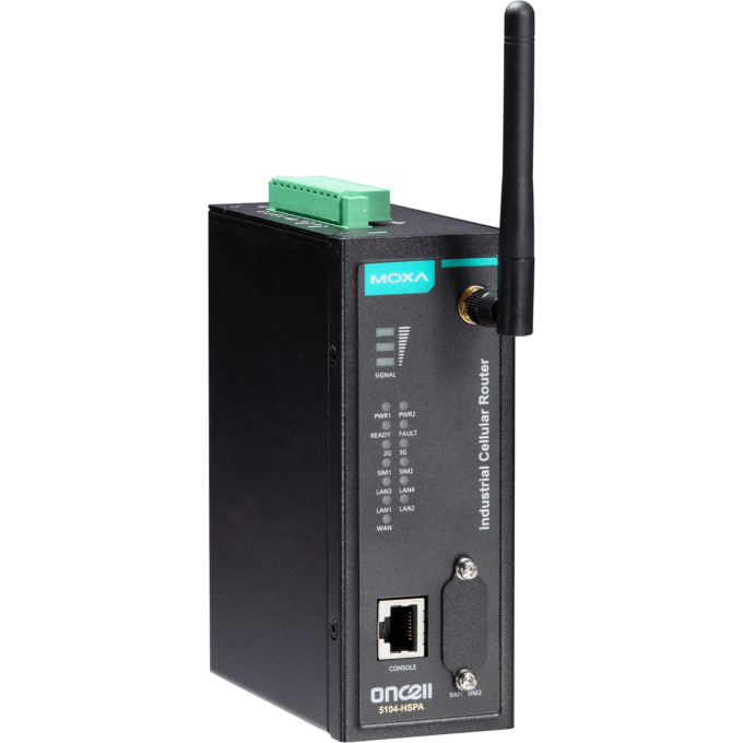 OnCell 5104-HSPA-T Роутер GSM/GPRS/EGDE/UMTS/HSPA с расширенным диапазоном температур MOXA 0,65 ONCELL-5104-HSPA-T