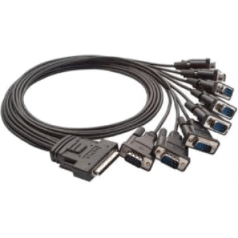 Opt-8D+ (CBL-M68M9x8) Разветвительный кабель для 8-портовых плат PCI Express, разъем DB9 "папа" MOXA DB9 «папа» (8 шт.)