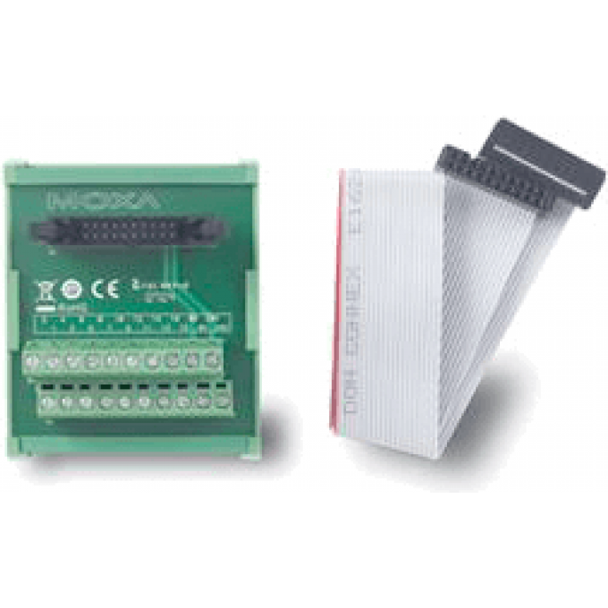TB-1600 w/Cable 20-контактная терминальная плата с кабелем MOXA 77,5х67,5х51 Пластик TB-1600-W/CABLE