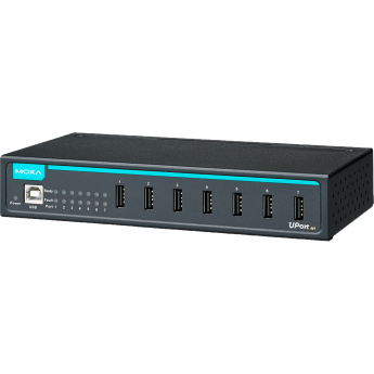 MOXA UPort 407-T w/o Adapter 7-портовый USB-хаб с расширенным диапазоном температур 0,95